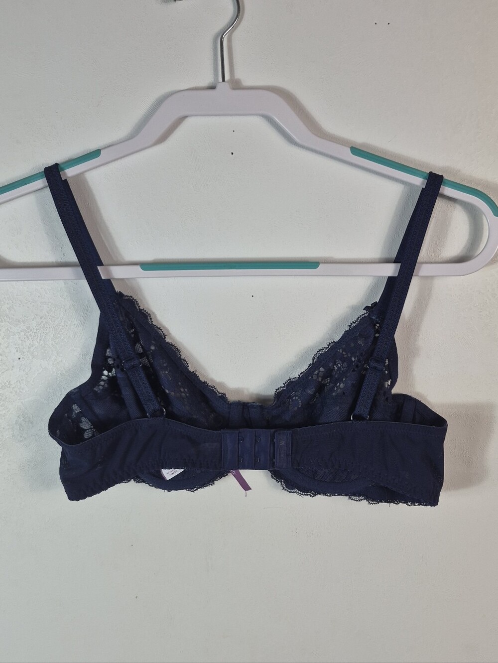 Adored By Adore Me Navy Blue Lace Bra 38B - Picture 4 of 11